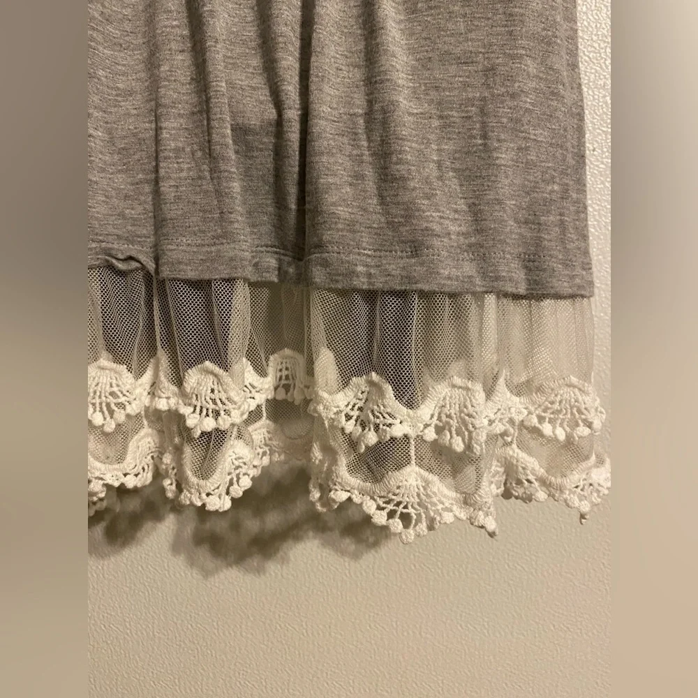 New Directions size L women’s long gray boho 3/4 sleeves light cardigan - Picture 5 of 7